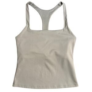 PopFlex Audrey Tank Square Neck Shelf Bra Taylor Swift Taupe Women’s Medium
